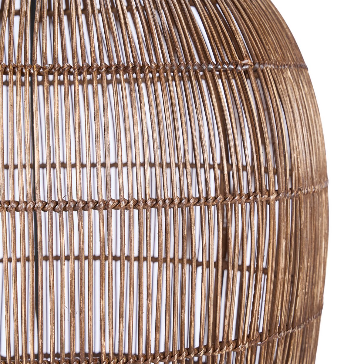 The Woven Bell Pendant - Dark Walnut - XL