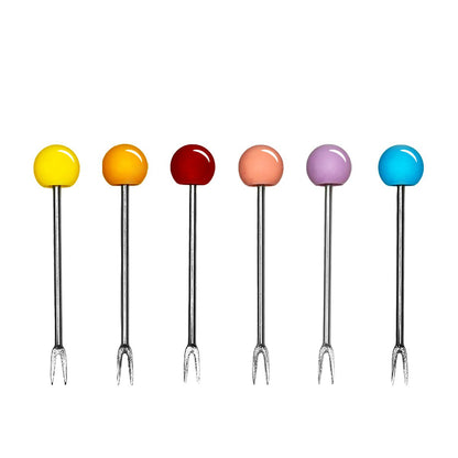 Appetizer picks with watermelon cup - set of 6
