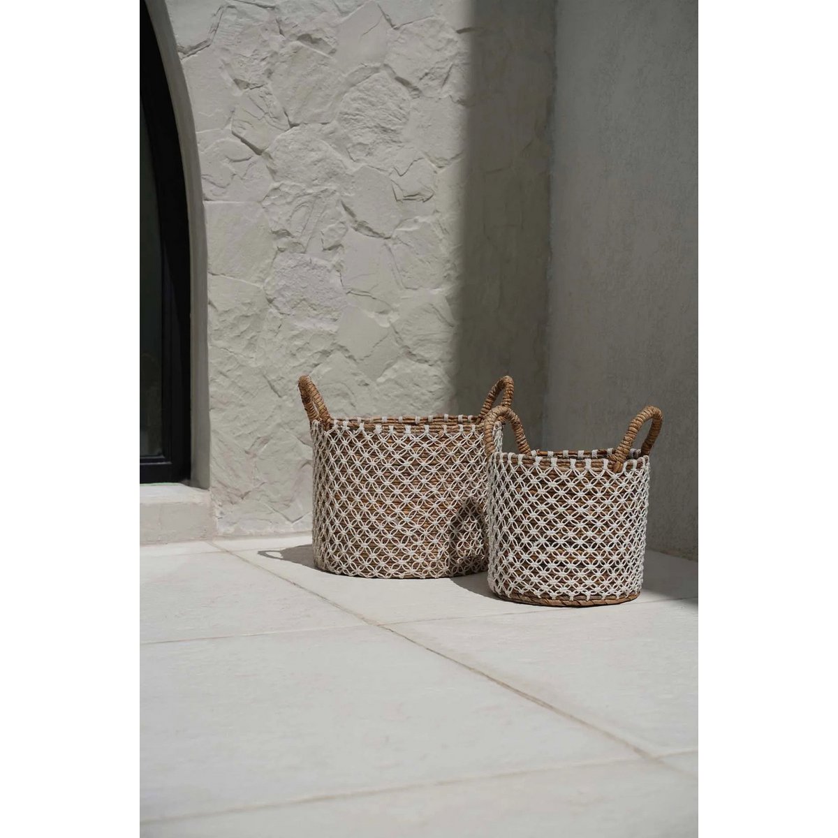 The Crossed Stitched Macrame Basket - L