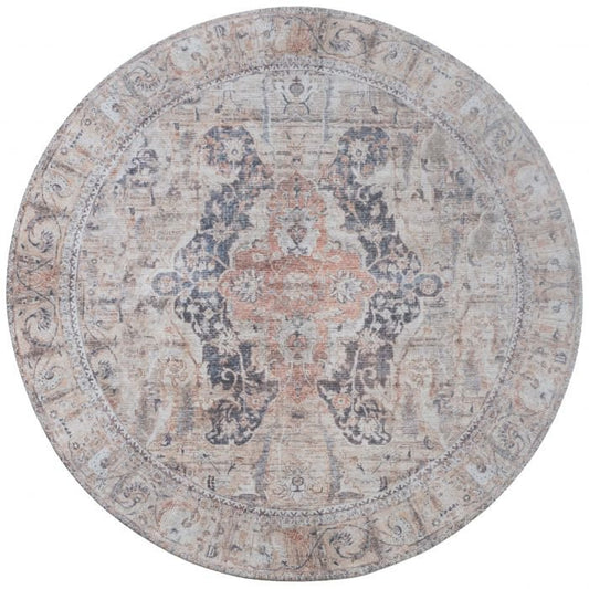 Carpet Mahal Beige 00 Round ø160 cm