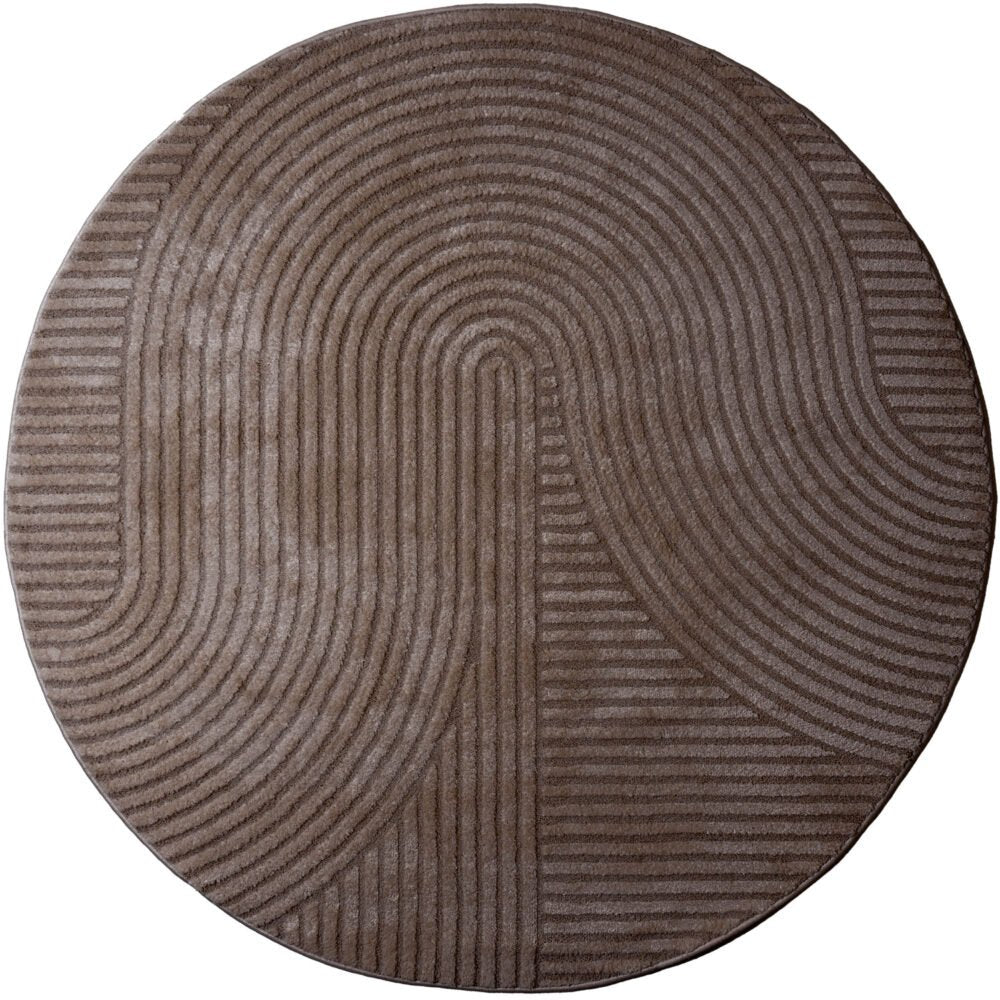 Rug Ella Brown Round ø280 cm