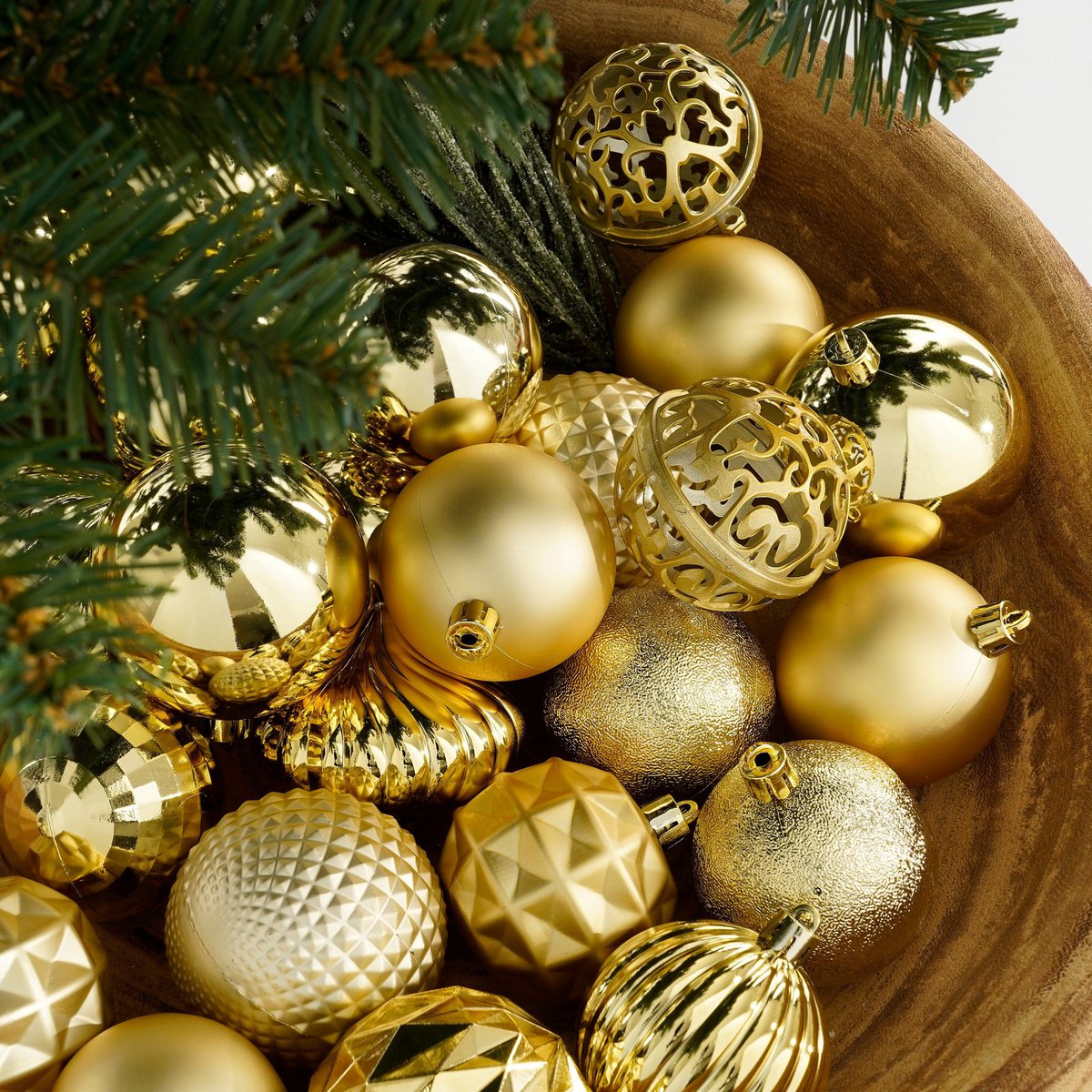 Christmas ball set Gold