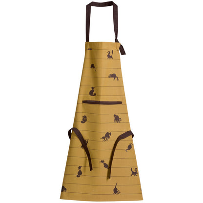 Dubout Kitchen Apron Cat Partition Cinnamon 72 x 85