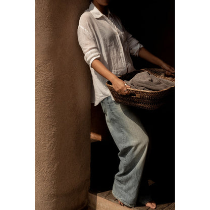 The Hannah Laundry Basket - Natural Brown - M