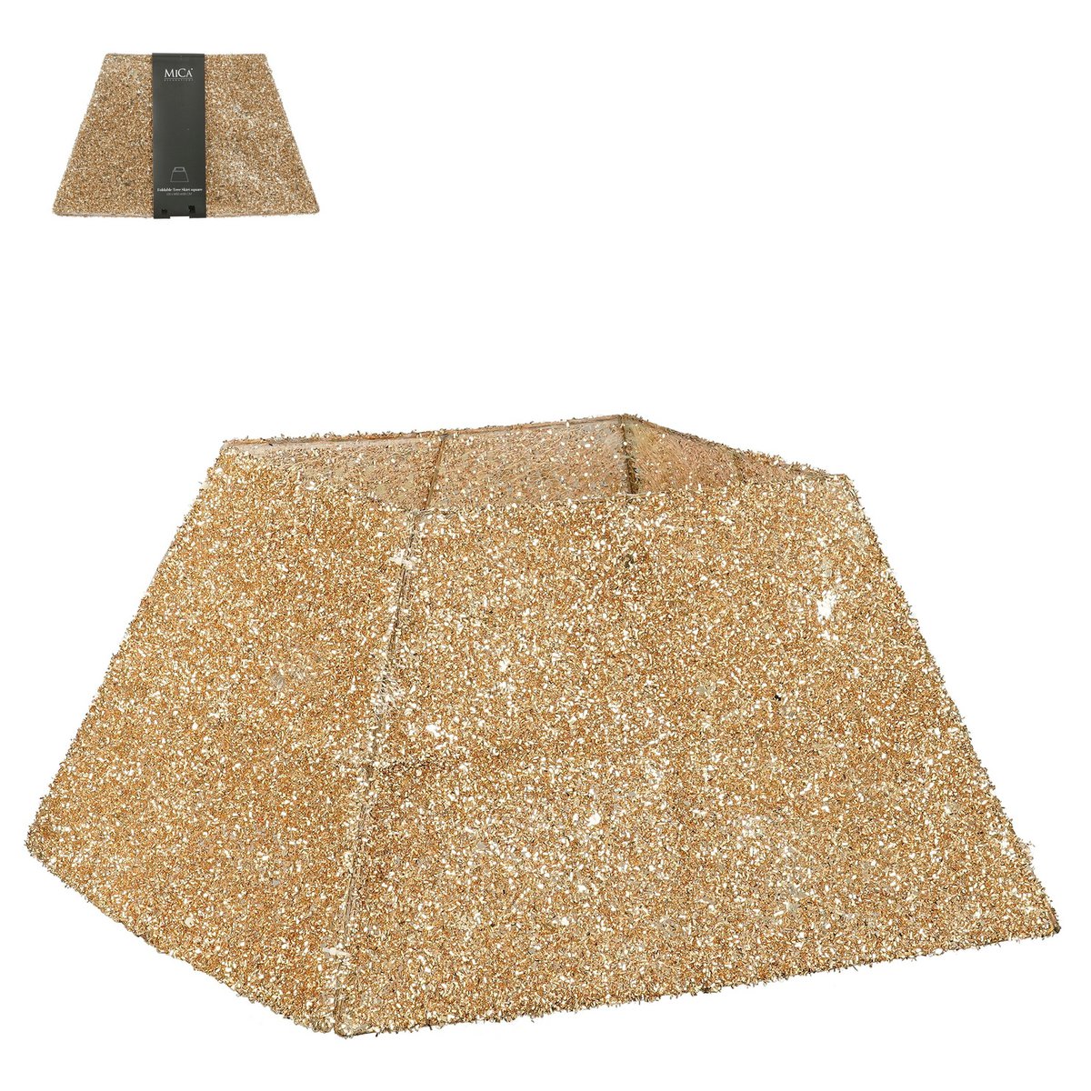 Christmas tree skirt Gold