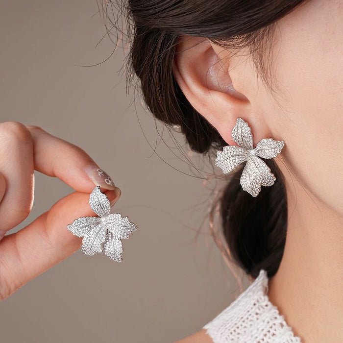 Dazzling Vivid Lily Flower Earrings