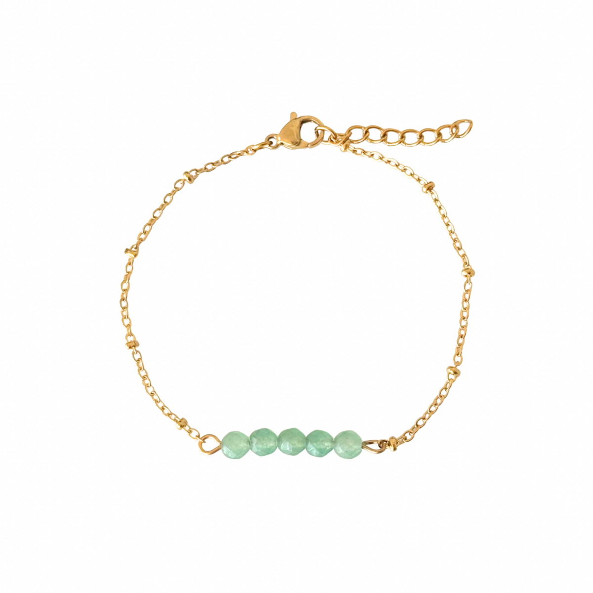 Bracelet Aventurijn Facet - Gold