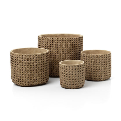 The RattanRock Planter - Natural - S