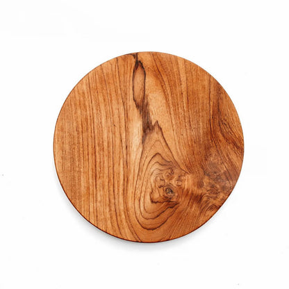 The Teak Root Round Plate - M