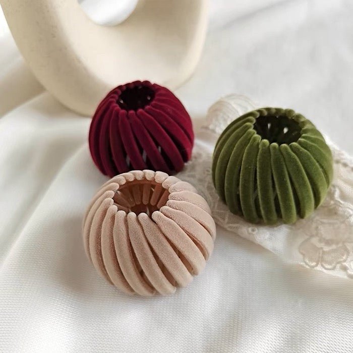 Geometric Bird Nest Elastic Hair Bubbles