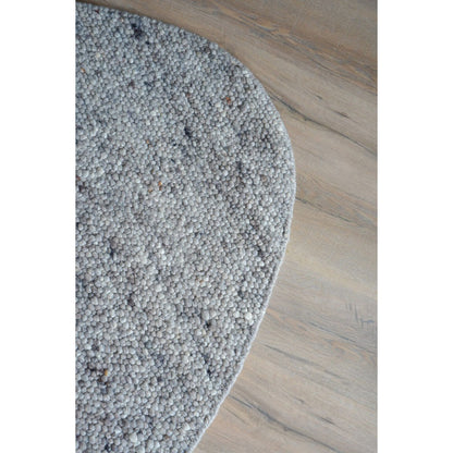 Rug Stone Light Gray 421 - pebble -shaped 160 x 230 cm