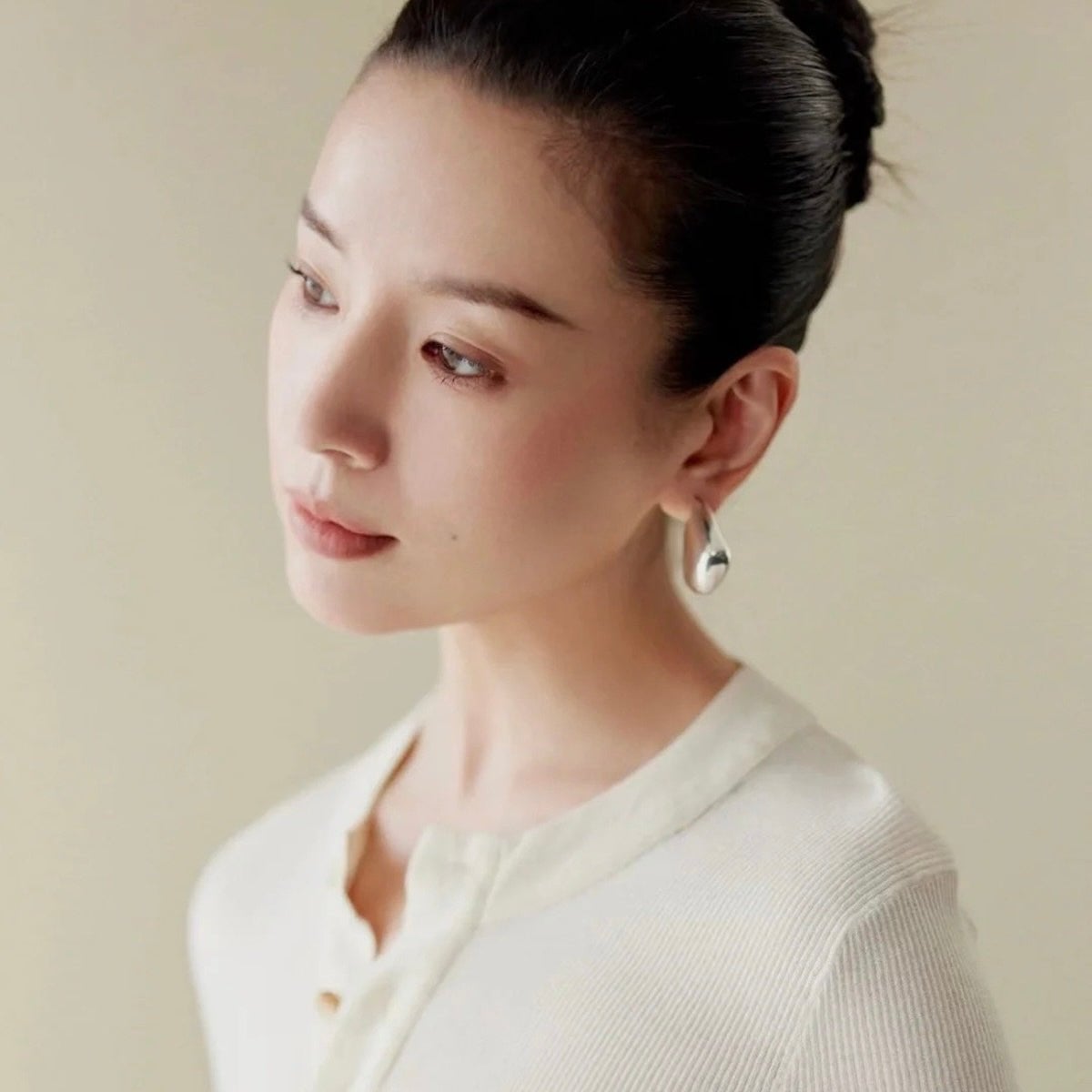 Sculptural Teardrop Statement Earrings