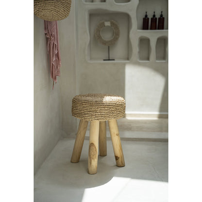 The Raffia Stool - Natural