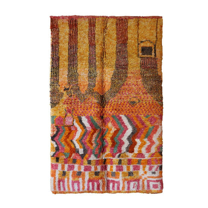 Berber wool rug from M'Rirt 152 x 237 cm