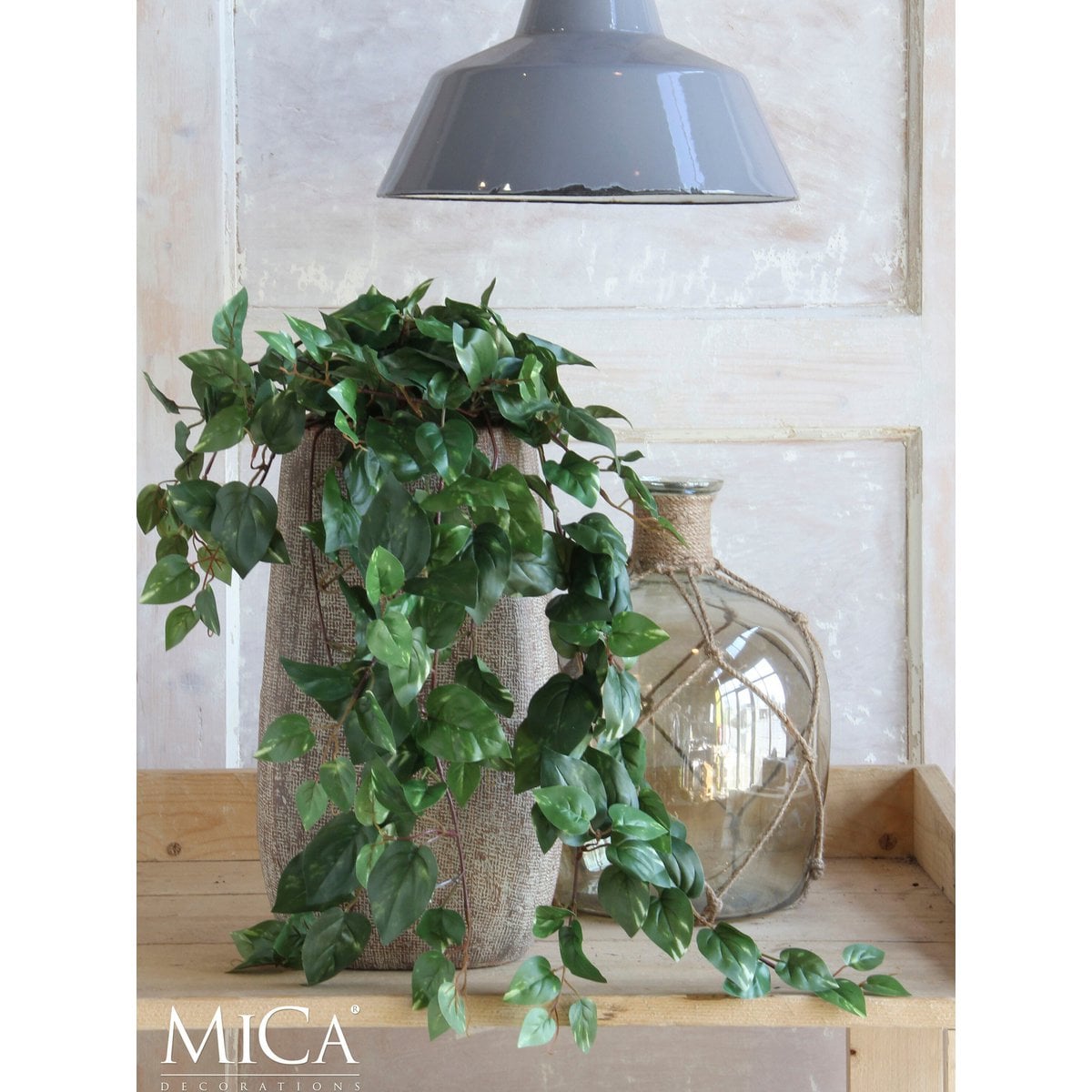 Artificial hanging plant Scindapsus hanging Green