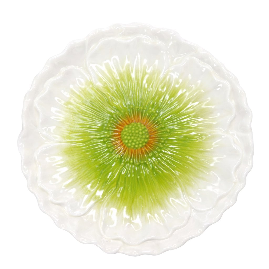 Assiette plate verte Capri 26x26x3cm