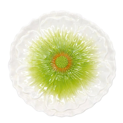 Assiette plate verte Capri 26x26x3cm