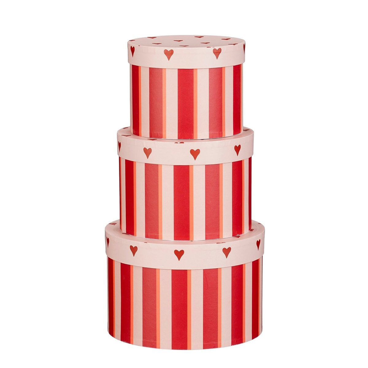 Christmas storage boxes set Red