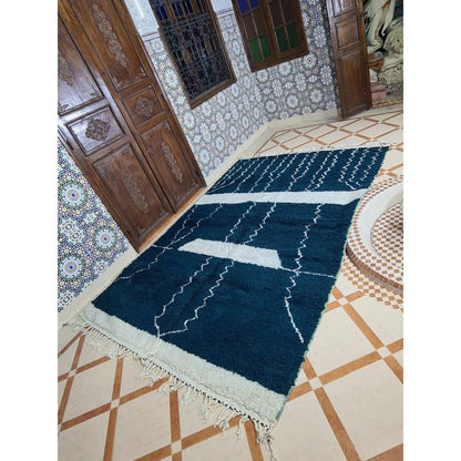 Authentic pure wool Berber rug 210 x 315 cm