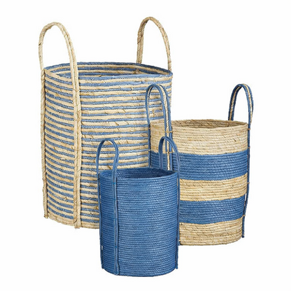 Plant basket set Blue