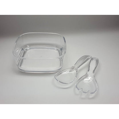 SQUARE SALAD BOWL AND ACRYLIC SALAD SETS