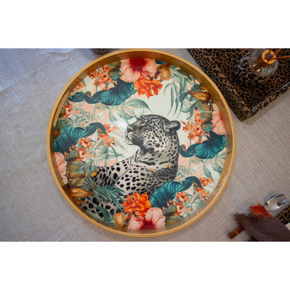 40x40x4.5cm round Safari tray