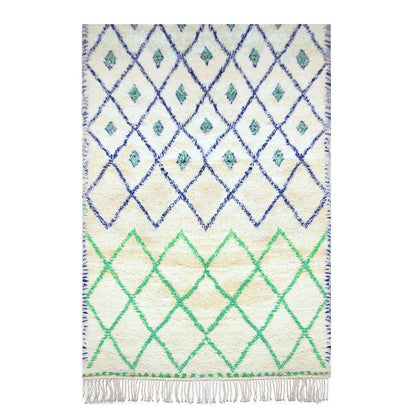 Authentic Moroccan Berber rug in Majorelle wool