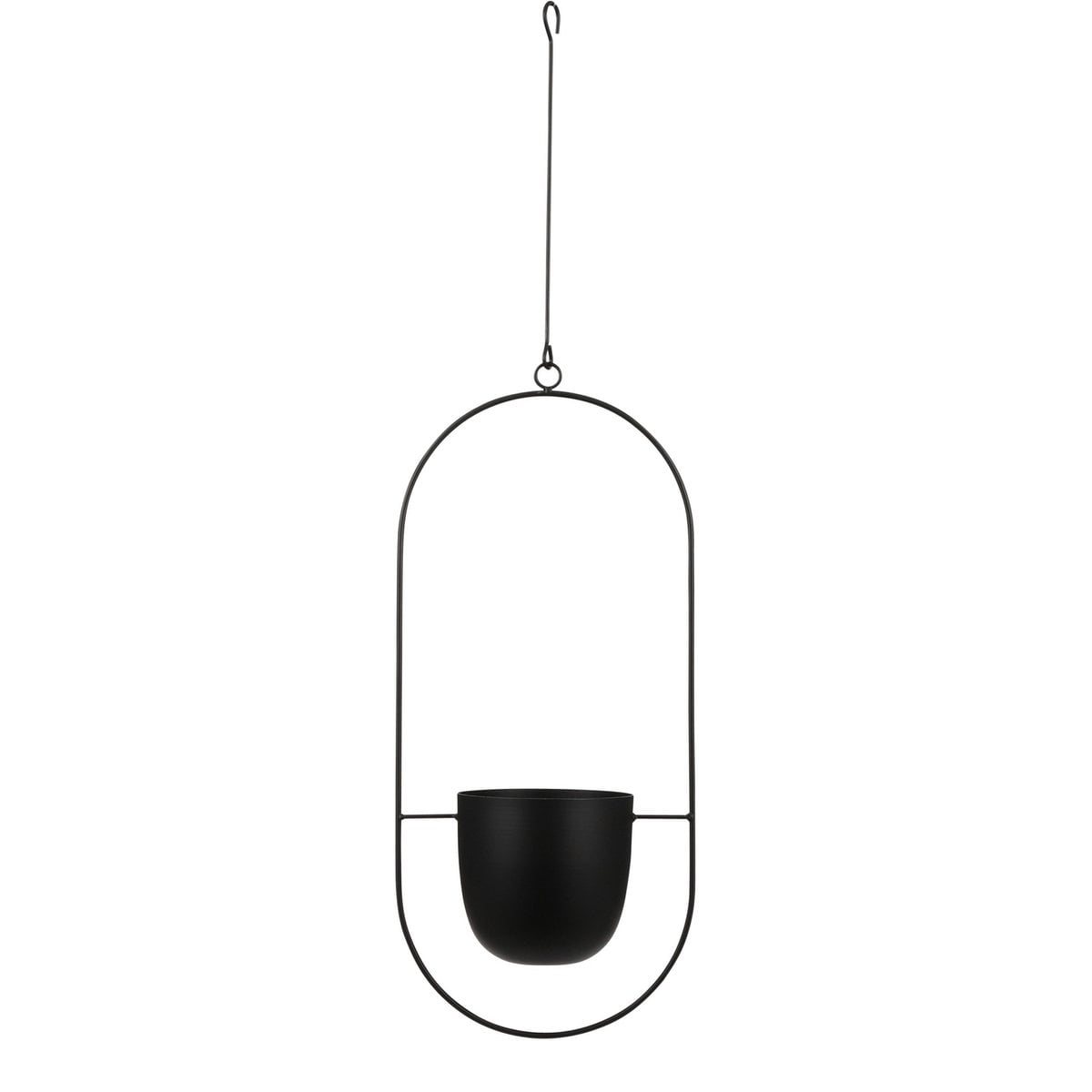Flowerpot hanging inside Dexter Black