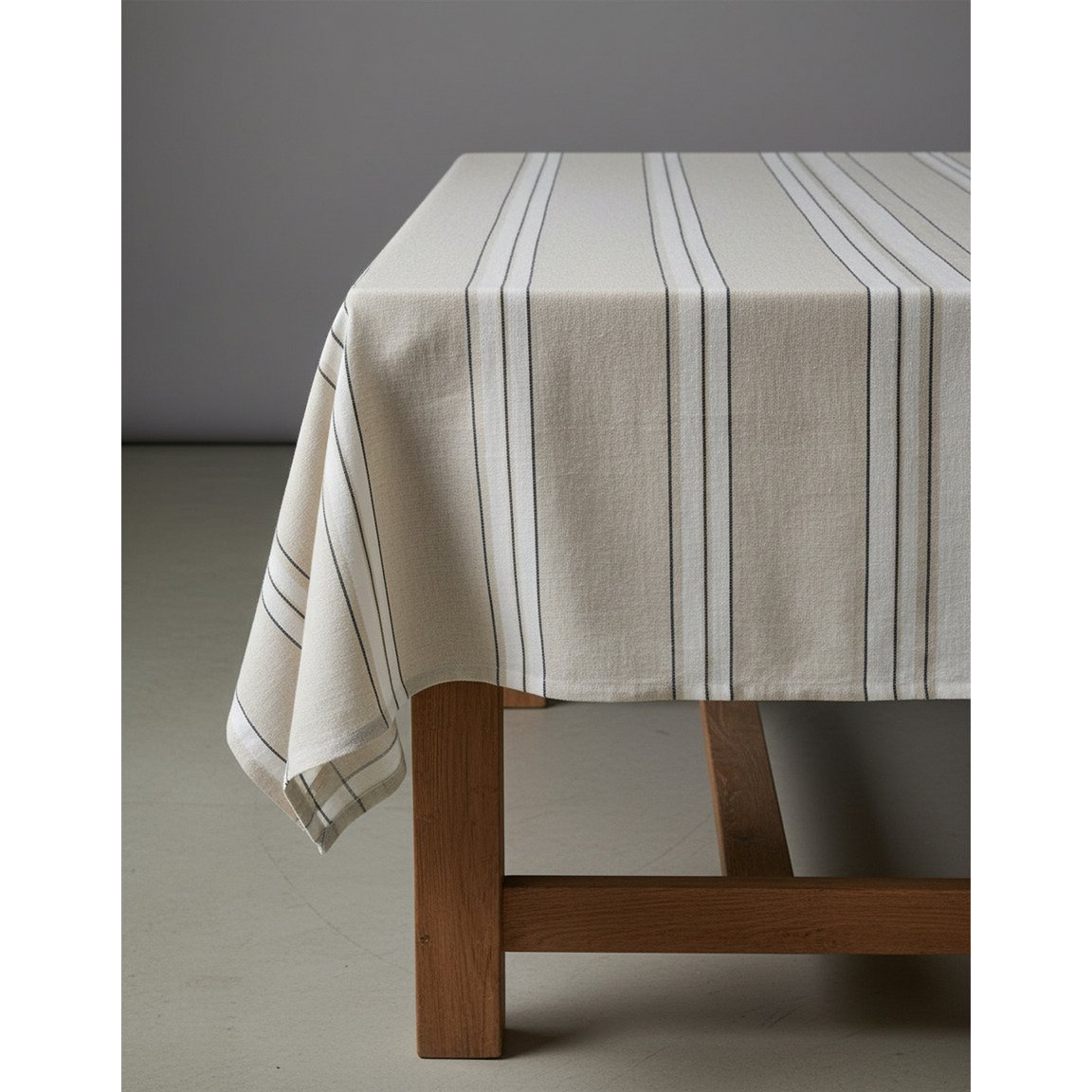 The Provence Tablecloth - Natural Black White - 150x300