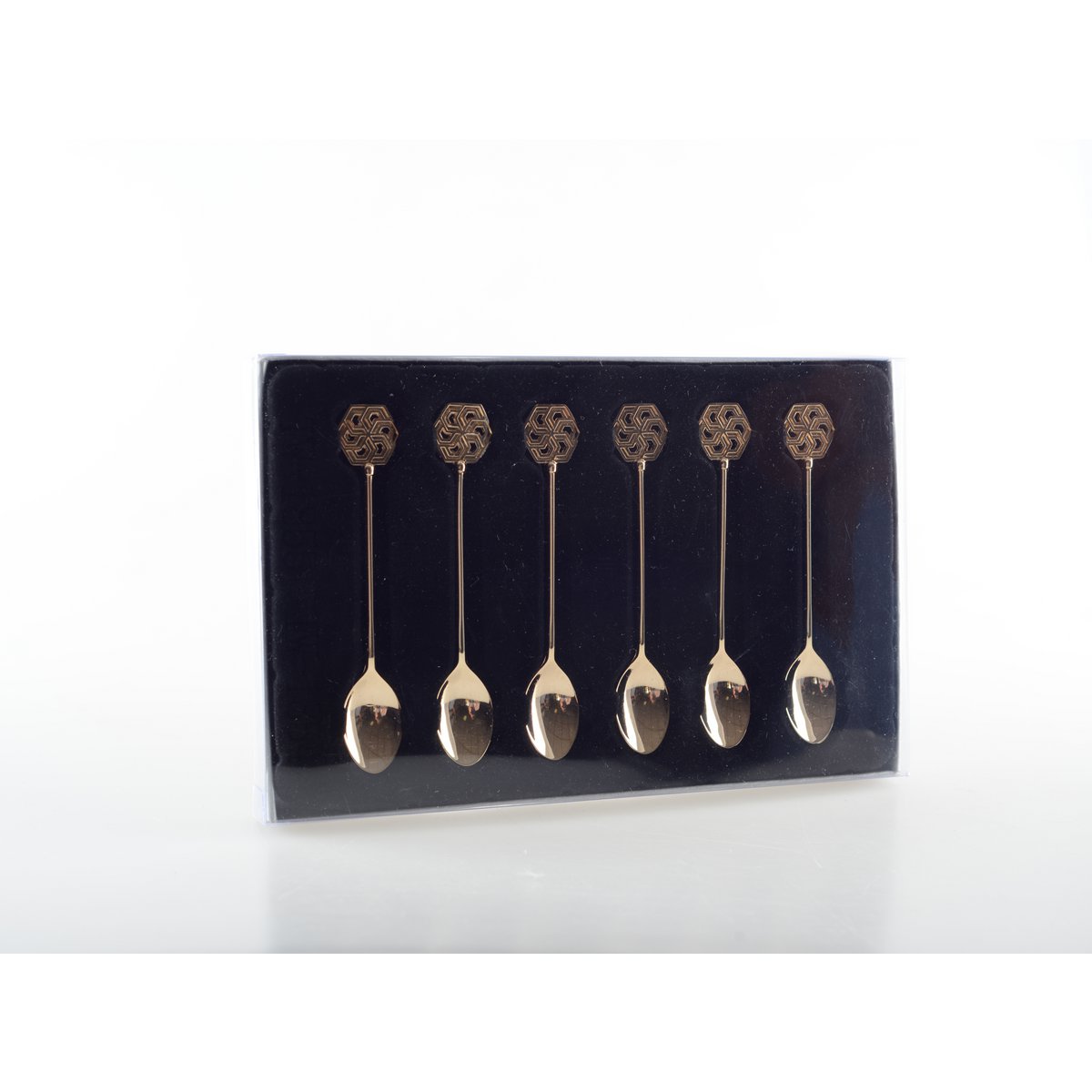 GOLDEN ARABESQUE TEASPOONS - SET OF 6