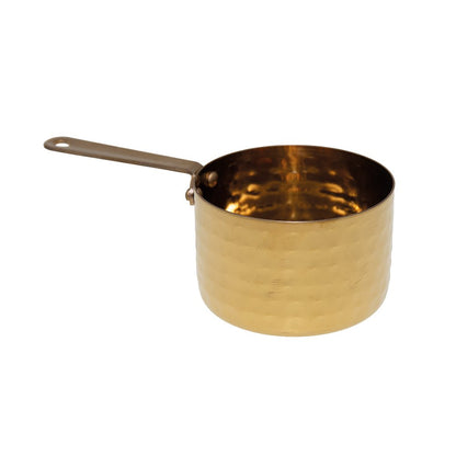 Mini high golden saucepan 9x9x6cm