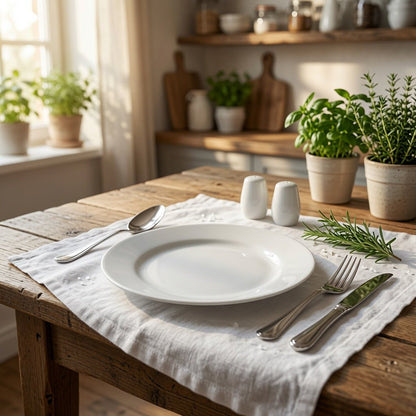White glass dinner plate 28cm