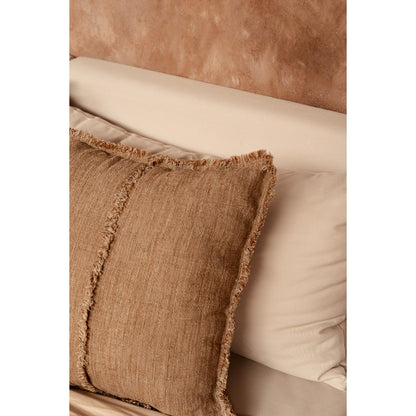 The Sahara Fringe Cushion Cover - Natural Brown - 50x50