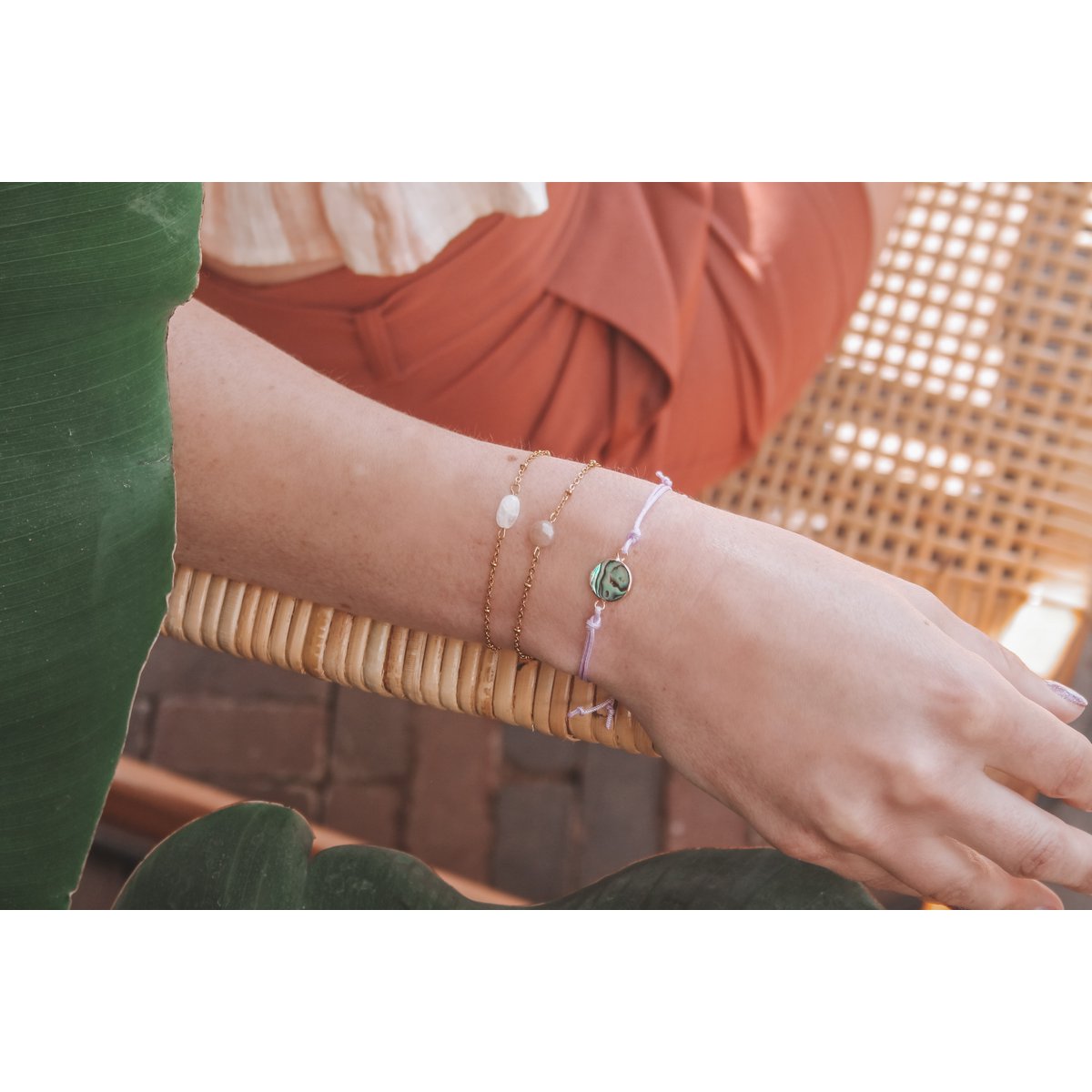 Armband Maansteen - Goud