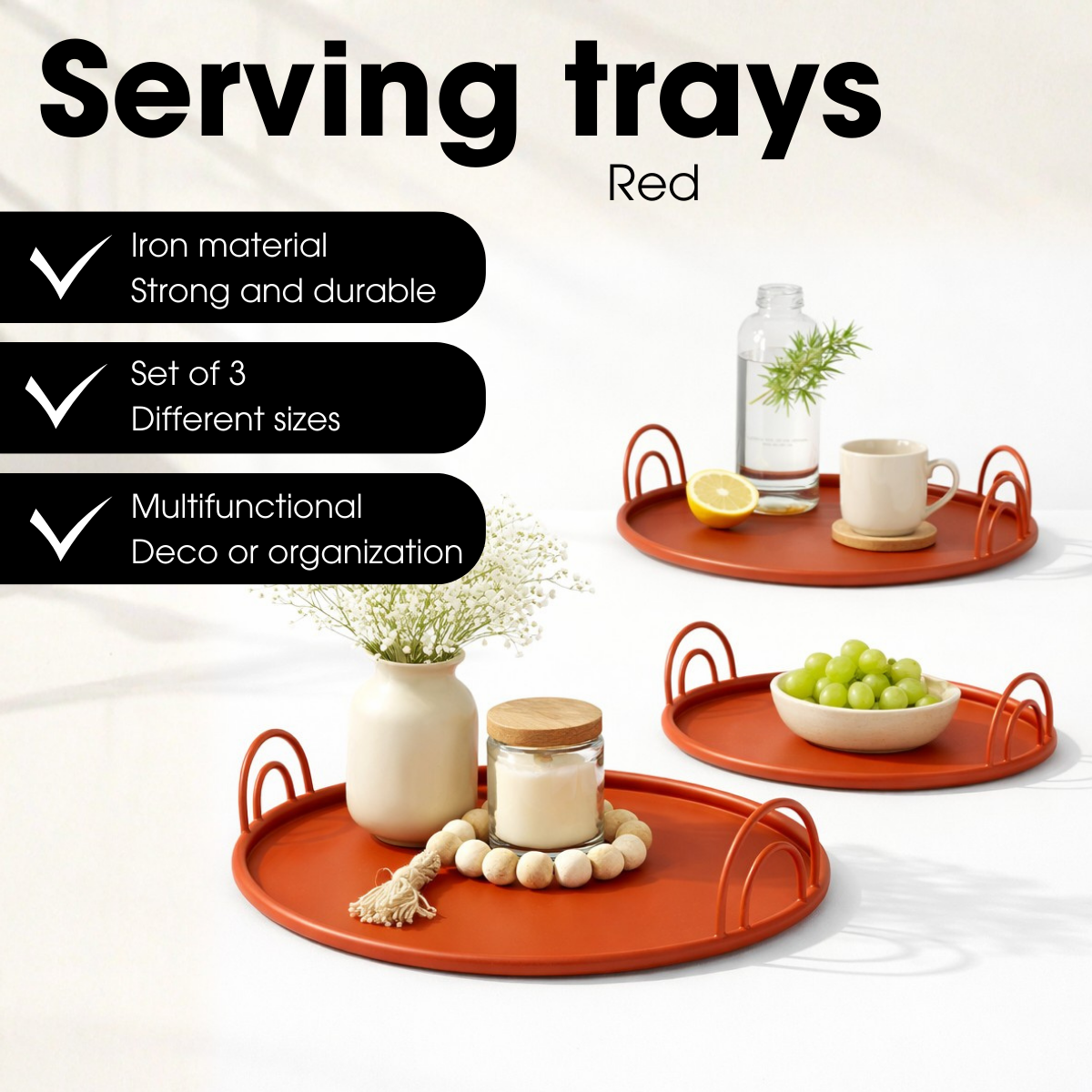 Tray Red Red