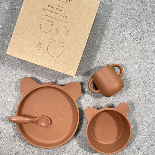 Lykke silicone dinner set 4-pack Koala