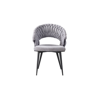 Dining room chair Wave Braided | Gray