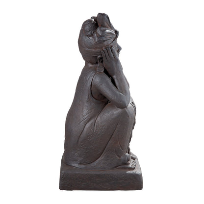 Fibergl Buddha on base "Calma"