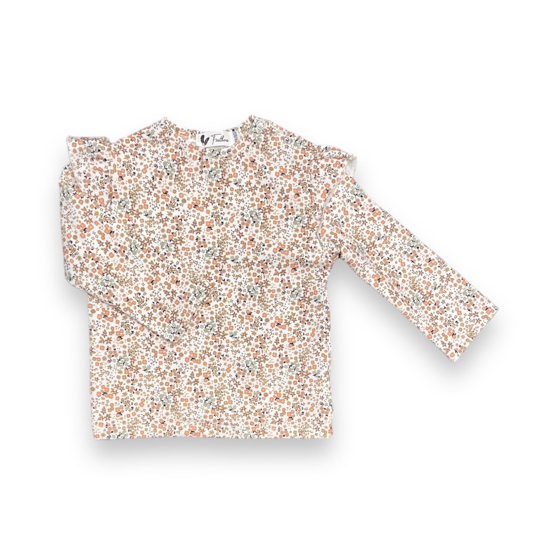 Long sleeve ruffle love flower