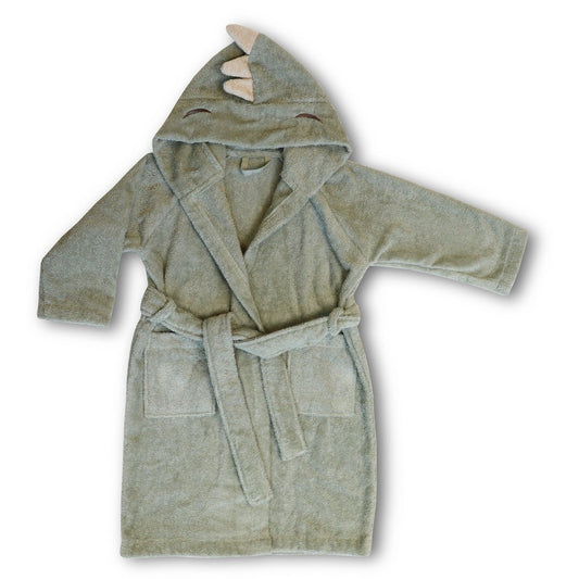 Achaia terry bathrobe-Light green Dino