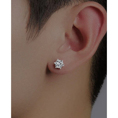 Classic 6 Claws Solitaire Earrings - Moissanite Stone