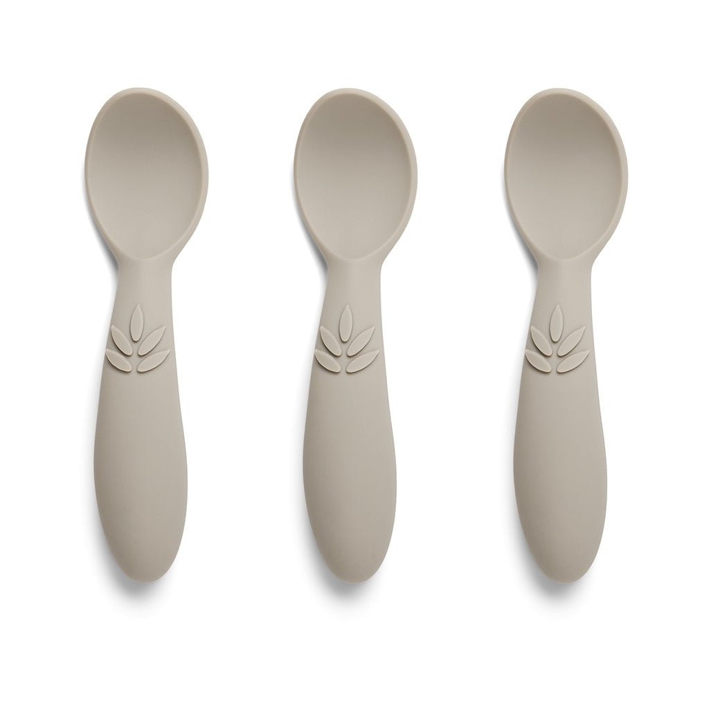 Ella silicone spoon 3-pack-Cobblestone
