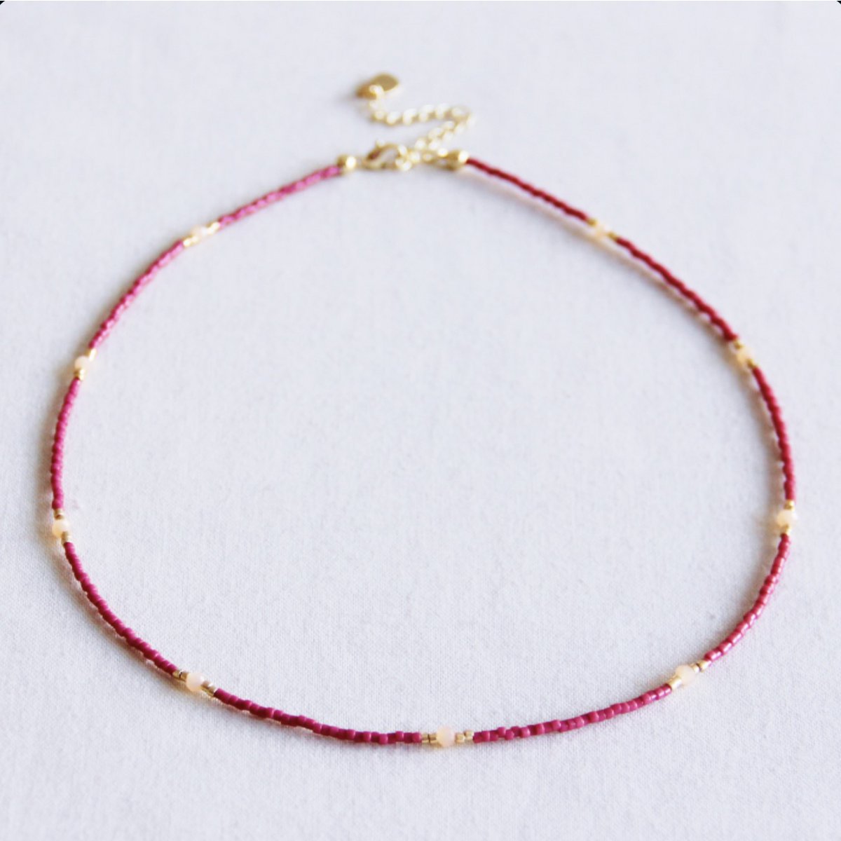 Miyuki necklace - Honey bubble bliss