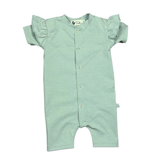 Boxpakje zomer ruffle jersey dusty green