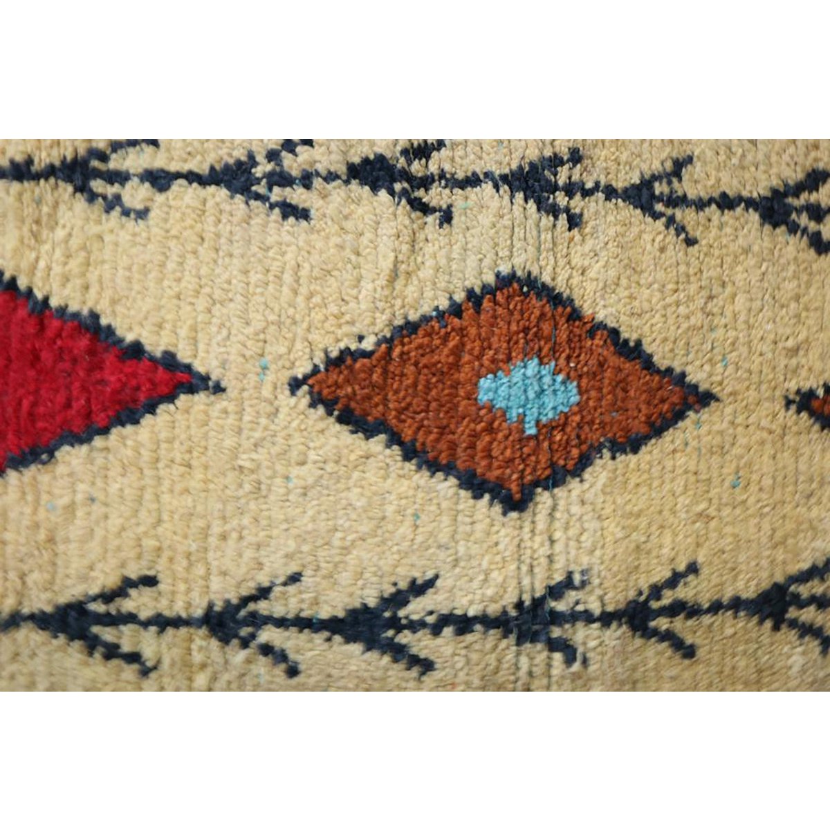 Pure wool Moroccan Berber hallway rug 73 x 343 cm