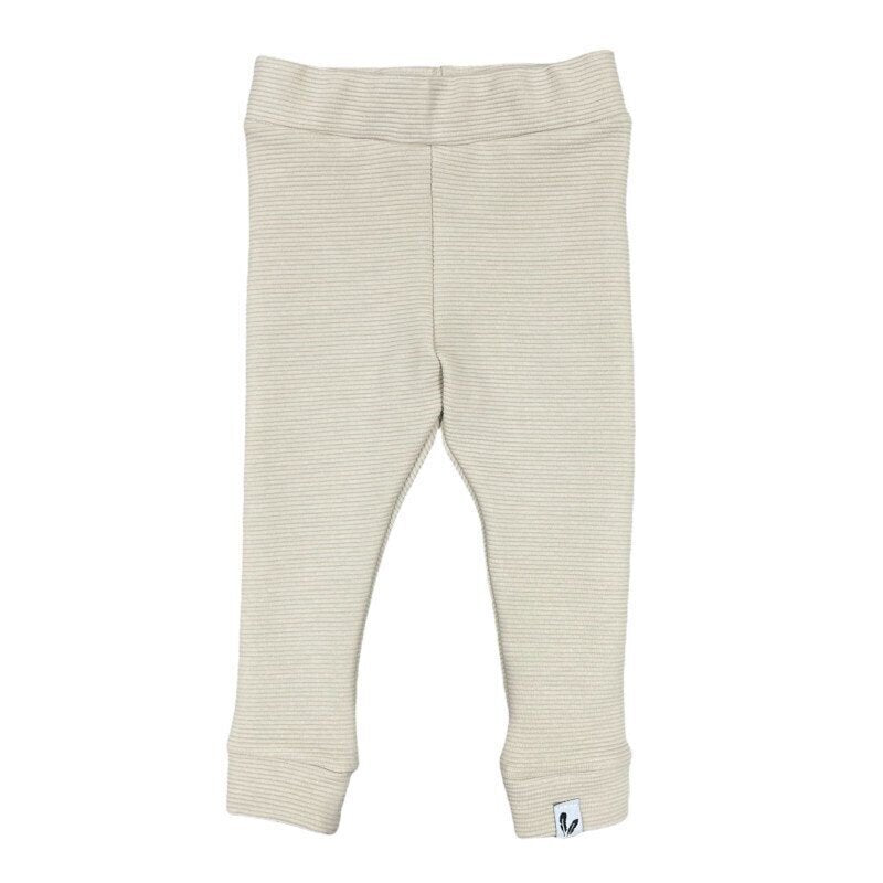 Pants rib beige