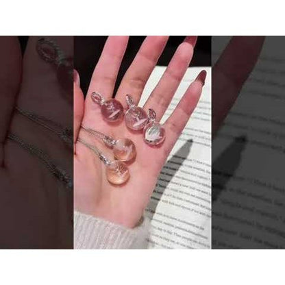 Clear Quartz Reindeer Necklace