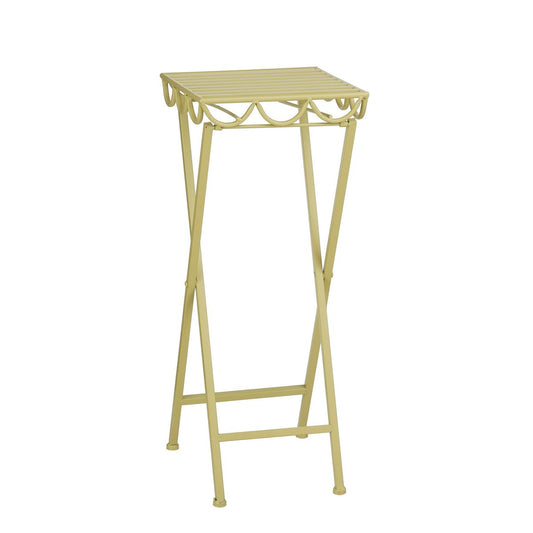 Plant stand outside Rosalie Light green