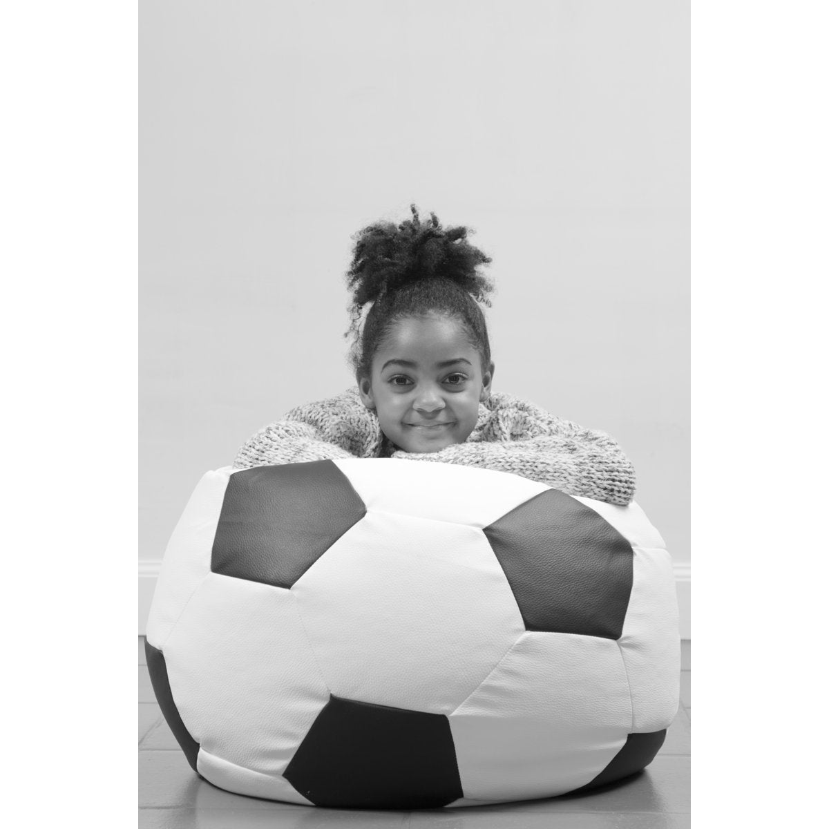 FOOTBALL SMALL - noir/blanc