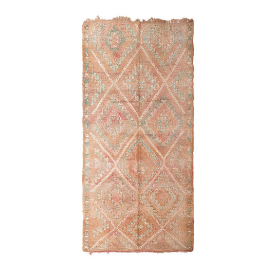 Pure wool Moroccan Berber rug 174 x 338 cm